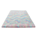 Smte Unicorn Colour Washable Fluffy Rug With Keychain