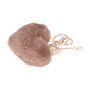 Fluffy Heart Keychain Pom Pom For Backpack