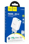 Hoco C105A PD20W + QC3.0 Dual Port Charger Set