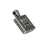 925 Sterling Silver Pendant Prayer Container With Sealed Protection Prayer