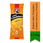 Bakers MINI Cheddars Cheese Savoury Snacks Paneer Namkeen 6 Pack - Classic Cheese Flavor Light & Crispy Great For School Lunches &