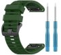 Quickchange Watch Strap For Garmin Fenix 5/6/7 955 22 Mm Stainless Steel Watch Strap Green