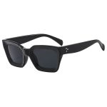 Luxe Oversized Square Metal Frame Sunglasses - Gold & Black