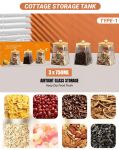 Zs - 3 Pieces Cottage Storage Tank - 850ML
