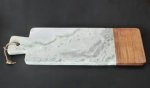 Green Marble Oblong Board Wood 48X15.5CM