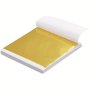 100 Pcs Golden Leaf Sheets - High-quality Imitation Golden Foil For Crafts Home Decor Painting Furniture And Nail Art - Durable And Long-lasting