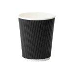 Coffee Ripple Cup Black 250ML 20X25 Tbd