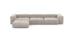 Four Module Chaise Sofa - Cord Velours - Platinum - 377CM X 199CM