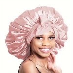 Satin Bonnet Silk Bonnet Adjustable Bonne For Sleeping Hair Bonnet With Tie Band Bonnets For Women Men
