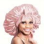 Satin Bonnet Silk Bonnet Adjustable Bonne For Sleeping Hair Bonnet With Tie Band Bonnets For Women Men