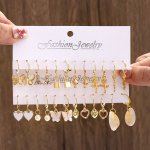 12 Pairs Women's Earring Set Elegant & Minimalist Style Butterfly & Animal Motifs Heart-shaped Designs Fashion Jewelry Accessory