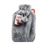 Hot Water Bottle With Cover 2LITRE - Grey