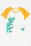 PoP Candy Colour Block Reglan Tee - Orange & White