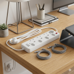 8-WAY Multi-plug Extension Lead With USB Ports