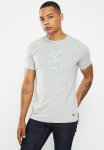 Label Shadow Short Sleeve Tee - Dirty Grey Melange
