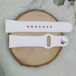 White Silicone Watch Band Universal Or Apple - Universal 22MM Large