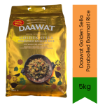 Golden Sella Parboiled Basmati Rice 5KG Firm Fluffy Non-sticky Grains Perfect For Chicken & Rice & Spanish Paella South Africa I