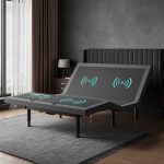 Kaipuyiree Adjustable Bed Frame Queen With Massage -wireless Remote Electric Power Bed Foundation Under-bed Lighting Zero Gravit