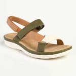 Triangle Sandals - Olive Multi - 8