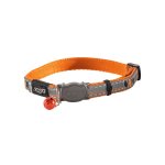 Rogz Nightcat Reflective Cat Collar - Small Orange Birds On Wire