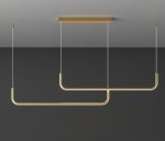 Akina Linear Pendant Light – Black Gold