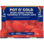 O' Gold Whole Italian Peeled Tomatoes In Tomato Juice 4 X 400G