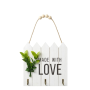 Wooden Wall Key Holder For Living Room Kitchen-white 1AB