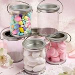 Pvc Cylinder With Silver Lid + Handles 7X9.5CM 1X12