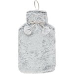 Clicks Hot Water Bottle Wolf Fur Grey