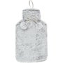 Clicks Hot Water Bottle Wolf Fur Grey