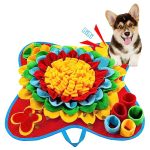 Pet Snuffle Mat For Dogs Lemcrvas Puppy Sniffing Pad Interactive Feed Game For Boredom Nosework Feeding Mat Encourages Natural F