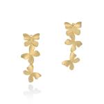 Flight Cascade Earrings Short - 18KT Yellow Gold Vermeil