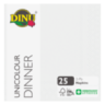 Unicolour 2 Ply Dinner Napkins 25 Pack
