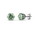 DESTINY Birthstone August peridot Earrings With Swarovski Crystals In A Macaroon Case