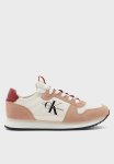 Calvin Klein Runner Sock Laceup Ny-lth Wn - Ancient White cafe Creme