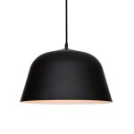 Circo Aluminium Pendant Light Black White - White