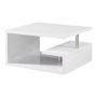 Smte - Coffee Tables - Tempered Glass Top - Wooden Base - White