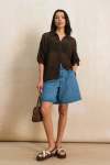 Relaxed Denim Shorts - 16 Light Wash