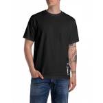 Mens Centred R T-Shirt In Black - Black XL