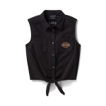 H-d Essential Tie Front Top