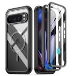 Google Pixel 9 Pro XL Premium Full Body Guardian Magsafe Case Black clear