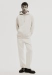Regular Fit Printed Hoodie - Beige