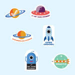 Space Merit Labels - Afrikaans