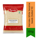 White Sesame Seeds Safed Til - Premium Whole Natural Seeds For Sweets Baking Cooking & Garnishing Delivers Authentic Nutty Flavo