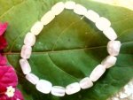 Rose Quartz Square Bead Bracelet CHB17