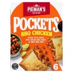 Pieman's Bbq Chicken Frozen Pizza Pockets 130G 6 Pack