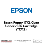 Epson Poppy 17XL Cyan Generic Ink Cartridge T1712 – Alternate Brand
