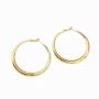 Stainless Steel Big Round Circle Earrings Large Hoop Earrings For Women