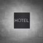 Hotel Sign - Black - Powder Coated Aluminum