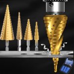 Premium Titanium-coated Hss Drill Bit Set - Durable Multi-size For Wood & Metal Drilling With Easy-to-read Measurements Includes